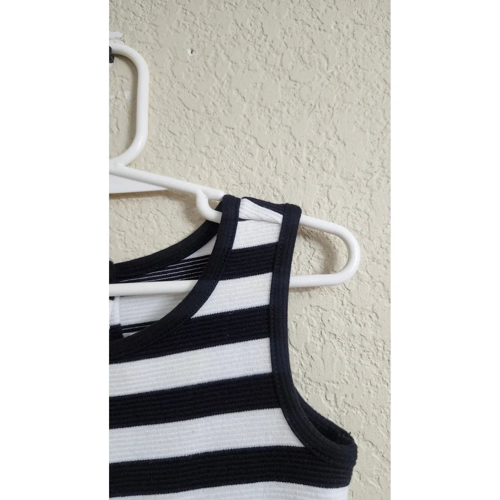 Janie and Jack Girls 2T Parisian Park Party‎ Dress Black White Striped